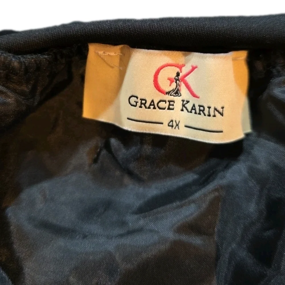 Grace Karin Charcoal A-Line Petticoat Layered Skirt - Picture 3 of 4